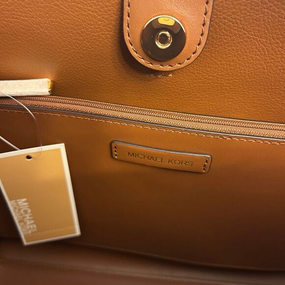 Michael Kors Purse & Wallet Reed Large Tote Bag Brown MK - Picture 10 of 12